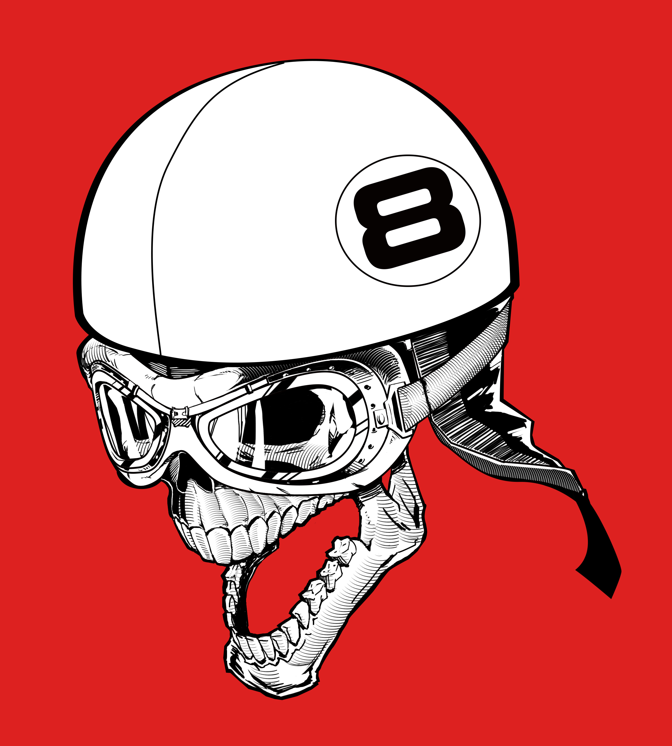 priv8teer skull logo